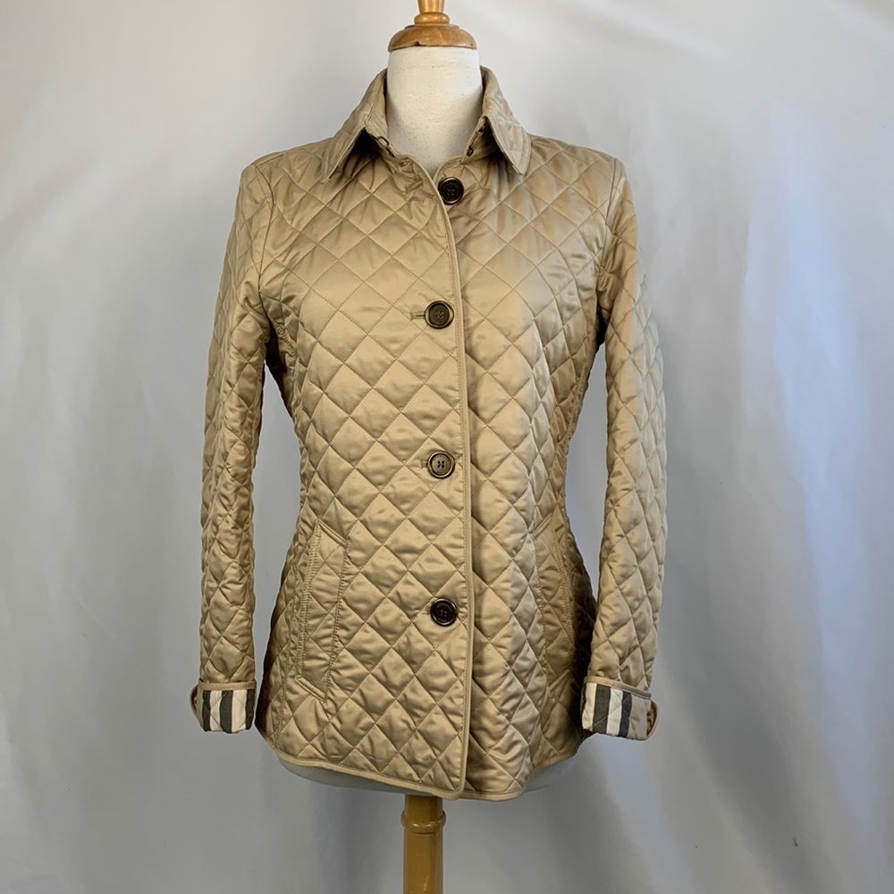 Burberry Classic Tan Quilted Jacket
